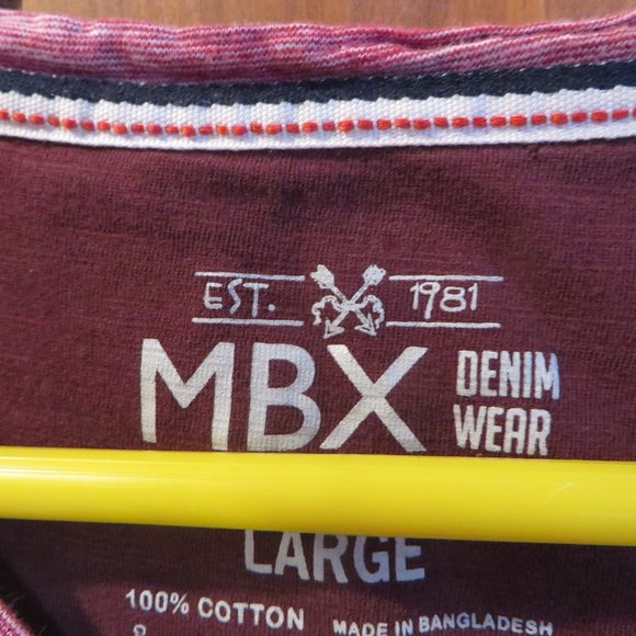 MBX Denim Wear V-Neck Tee - Picture 3 of 5